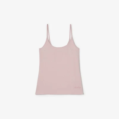 Stretch Cotton Camisole in Lilac pink - Women | Burberry® Official