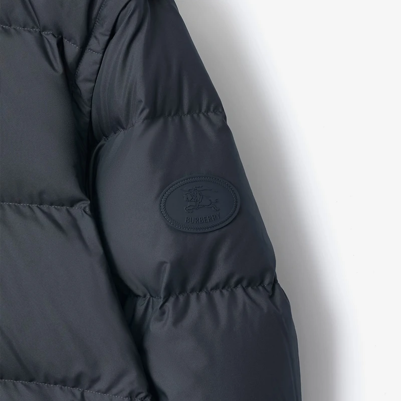 Detachable Sleeve Puffer Jacket in Navy - Men | Burberry® Official
