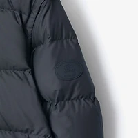 Detachable Sleeve Puffer Jacket in Navy - Men | Burberry® Official