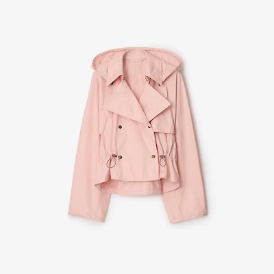 Tropical Gabardine Hooded Trench Jacket in Flora - Women | Burberry® Official