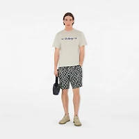 Knot Logo Cotton T-shirt in Sail - Men | Burberry® Official