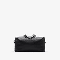 Embossed Check Duffle Bag in Black - Men | Burberry® Official