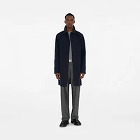 Mid-length Bonded Gabardine Car Coat in Navy - Men | Burberry® Official