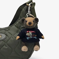 Thomas Bear Charm in British blue - Men | Burberry® Official