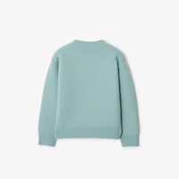 EKD Wool Cashmere Sweater in Eggshell blue | Burberry® Official