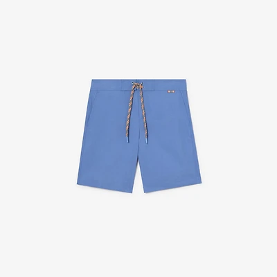 Logo Graphic Swim Shorts in Periwinkle blue - Men | Burberry® Official