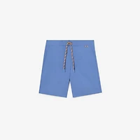 Logo Graphic Swim Shorts in Periwinkle blue - Men | Burberry® Official