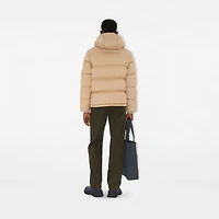 Detachable Sleeve Puffer Jacket in Flax beige - Men | Burberry® Official