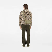 Trench Crossbody Bag in Hunter - Men, Cotton Gabardine | Burberry® Official