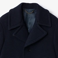 Wool Tailored Coat in Nightshade blue/twilight blue - Men | Burberry® Official