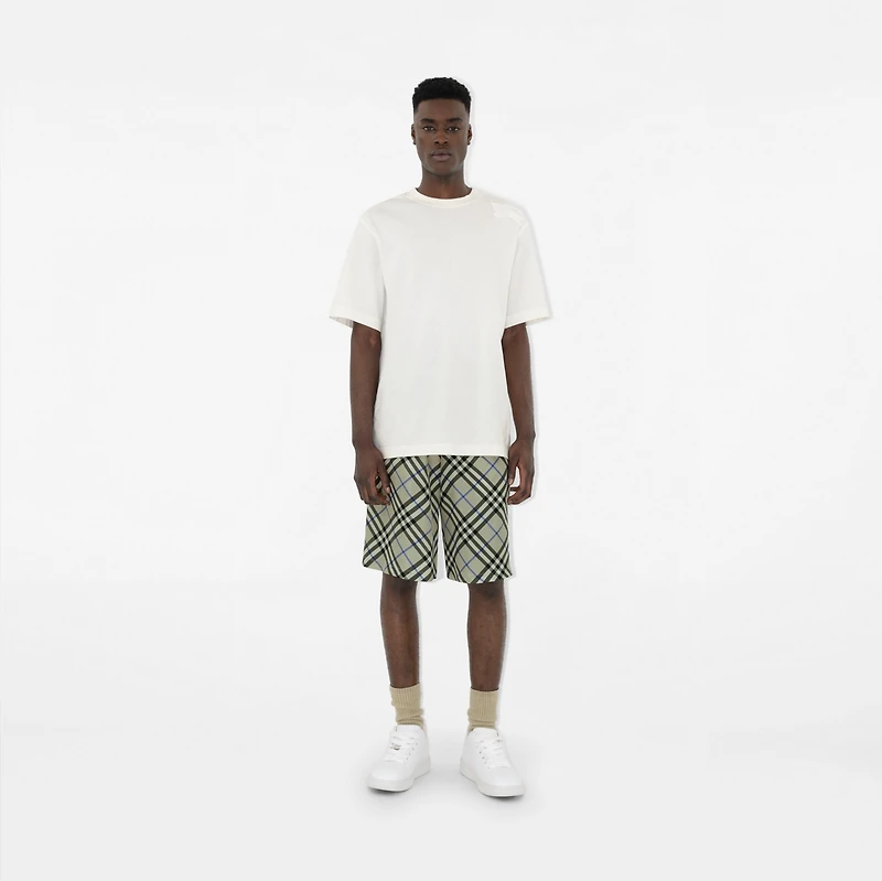 Leather Box Sneakers in White - Men | Burberry® Official