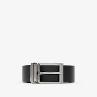 Reversible Leather Belt in Black/hazel brown - Men | Burberry® Official