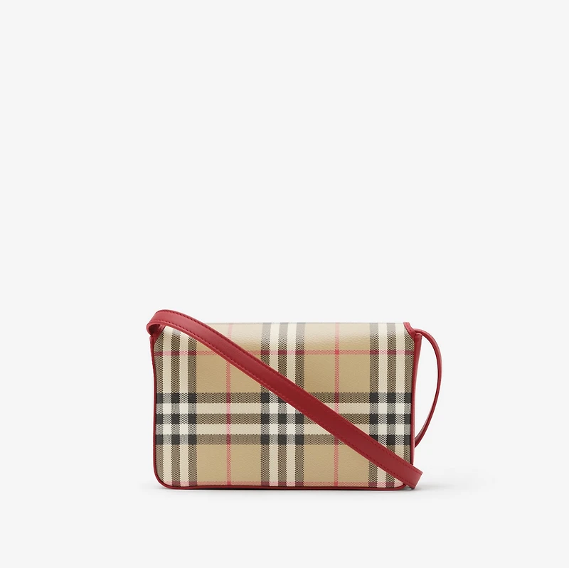 Hampshire Bag in Archive beige/ruby red - Women | Burberry® Official