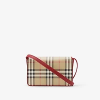 Hampshire Bag in Archive beige/ruby red - Women | Burberry® Official