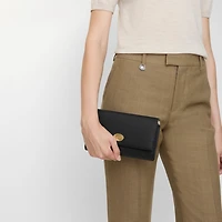 Cotswolds Strap Wallet in Black - Women, Leather | Burberry® Official