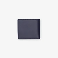 Pop Check Bifold Wallet in Midnight blue - Men | Burberry® Official