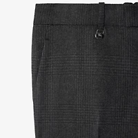Check Wool Cashmere Tailored Trousers in Loden/highland green - Men | Burberry® Official