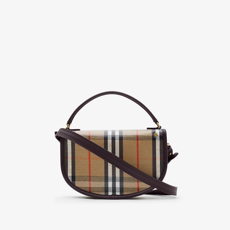 Highlands Crossbody Bag in Sand - Women, Cotton, Linen | Burberry® Official