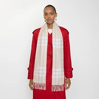 Check Cashmere Scarf in Smoke | Burberry® Official