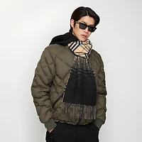 Gradient Check Cashmere Scarf in Sand beige | Burberry® Official