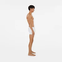 Cotton Boxer Shorts in White - Men | Burberry® Official