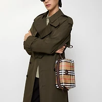 Highlands Travel Pouch in Sand beige - Men | Burberry® Official