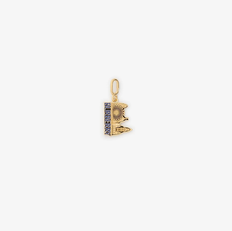 London Skyline Charm​ in Gold/blue - Women | Burberry® Official