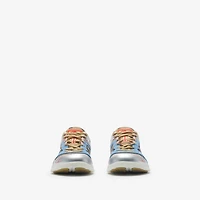 Check Matrix Sport Sneakers in Sand - Women, Nylon | Burberry® Official