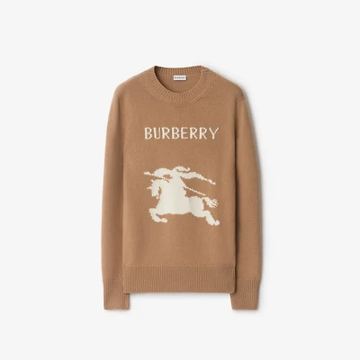 EKD Wool Cashmere Sweater in Camel - Women | Burberry® Official