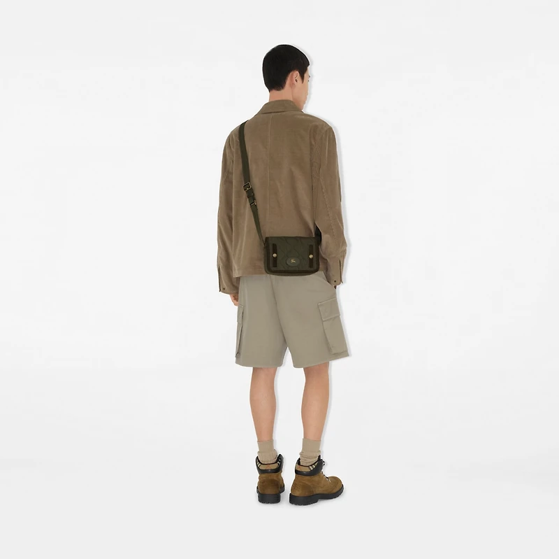 Clifton Crossbody Bag​ in Shale green - Men, Nylon | Burberry® Official