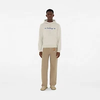 Knot Logo Cotton Hoodie in Sail - Men | Burberry® Official