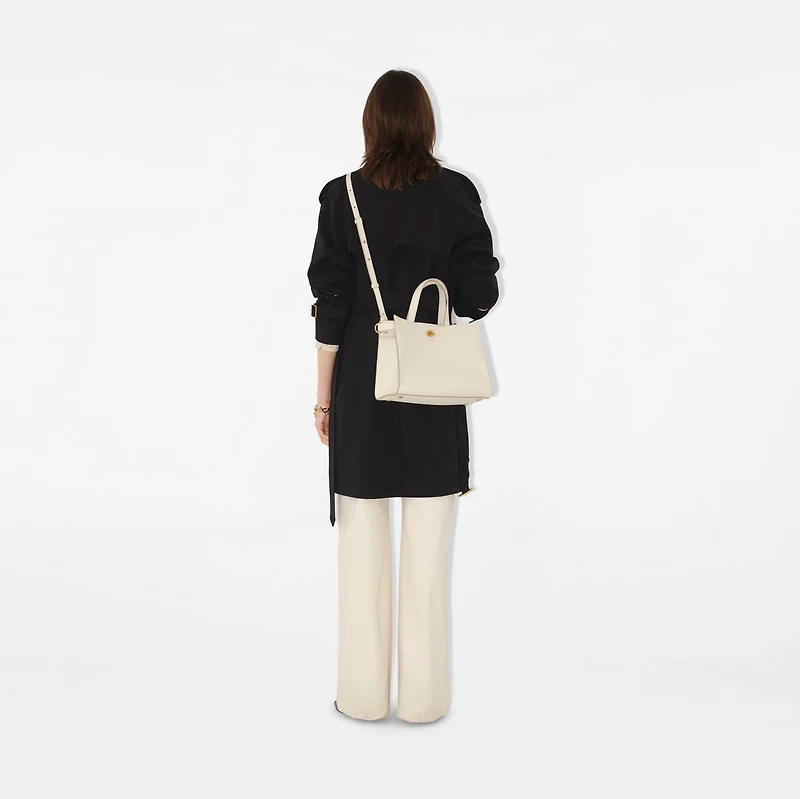 Small Cotswolds Tote in Soap beige - Women, Leather | Burberry® Official