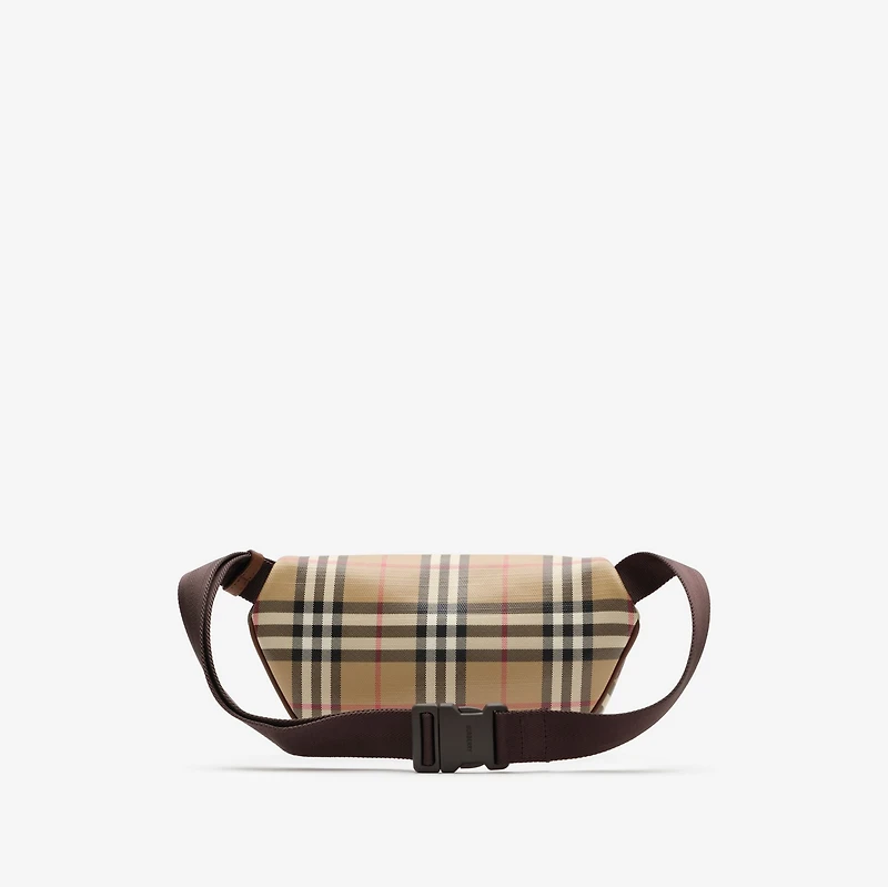 Check Belt Bag in Archive beige - Men, Cotton | Burberry® Official