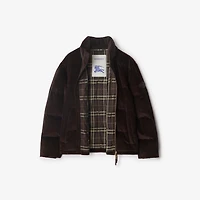 Corduroy Snowdon Puffer Jacket in Clove brown - Men, Nylon | Burberry® Official