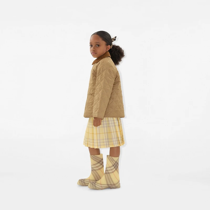Check Wool Kilt in Drum | Burberry® Official