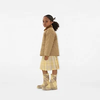 Check Wool Kilt in Drum | Burberry® Official