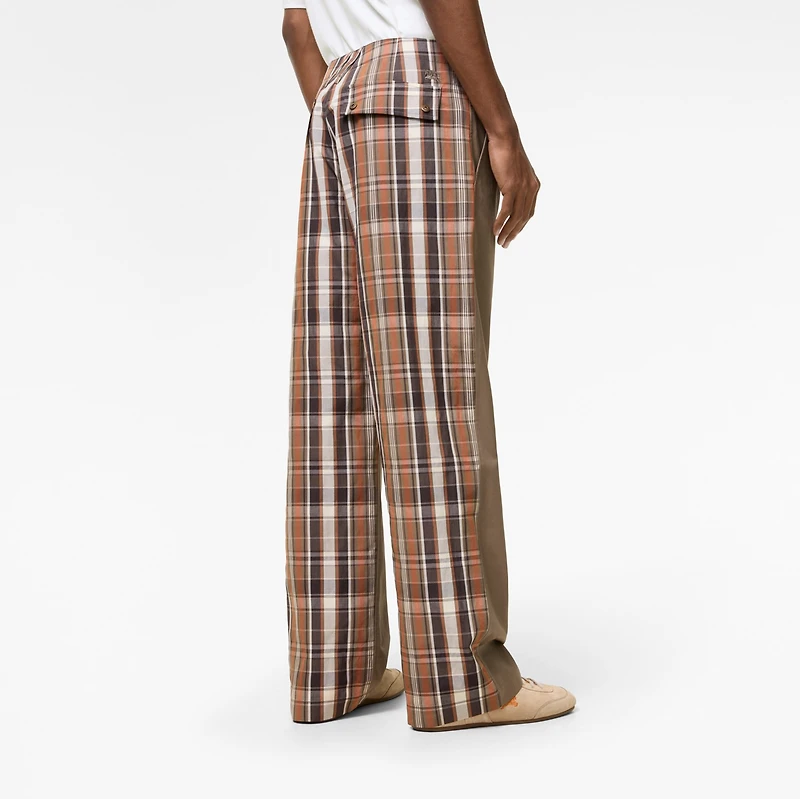 Check Tropical Gabardine Chinos in Finch brown - Men | Burberry® Official