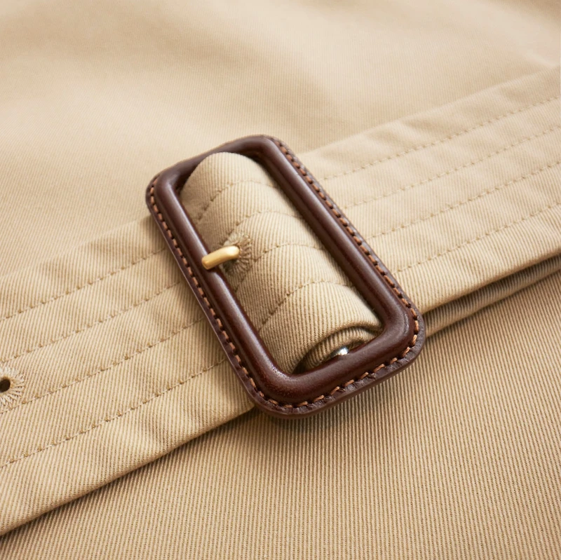 Mid-length Kensington Heritage Trench Coat in Honey - Men, Cotton Gabardine | Burberry® Official
