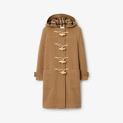 Wool Duffle Coat in Taupe brown - Women | Burberry® Official