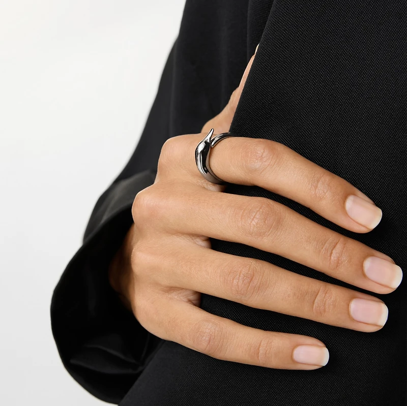 Duck Ring in Silver - Women | Burberry® Official