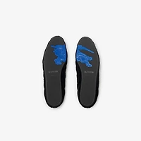 Quilted Velvet Estate Slippers in Black - Men | Burberry® Official