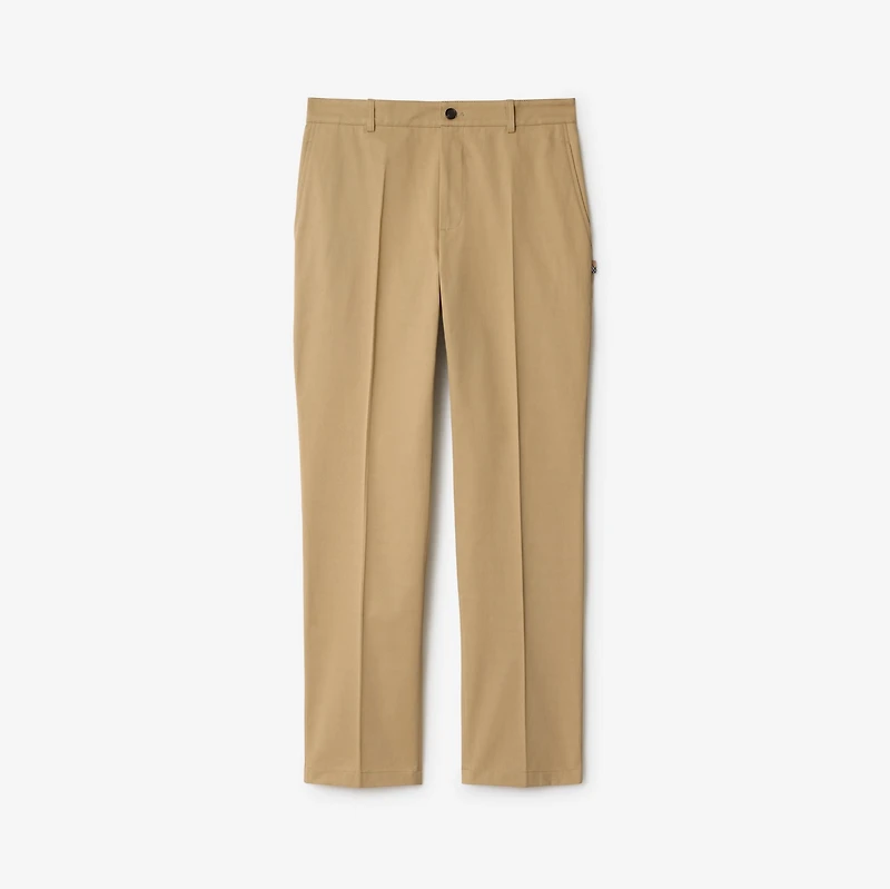 Cotton Chinos in Flax beige - Men | Burberry® Official