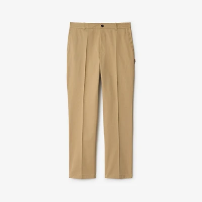 Cotton Chinos in Flax beige - Men | Burberry® Official