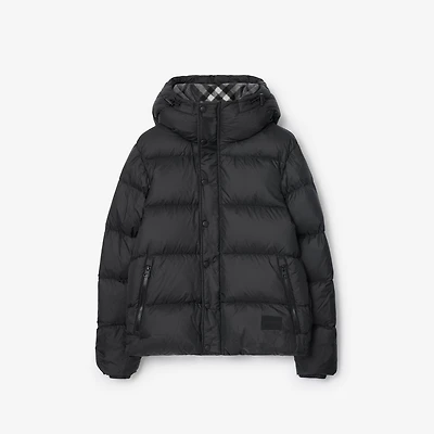 Hooded Puffer Jacket in Black - Men | Burberry® Official