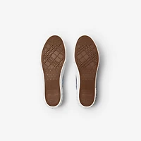 Check Sneakers in Hyacinth - Men, Nylon, Technical | Burberry® Official