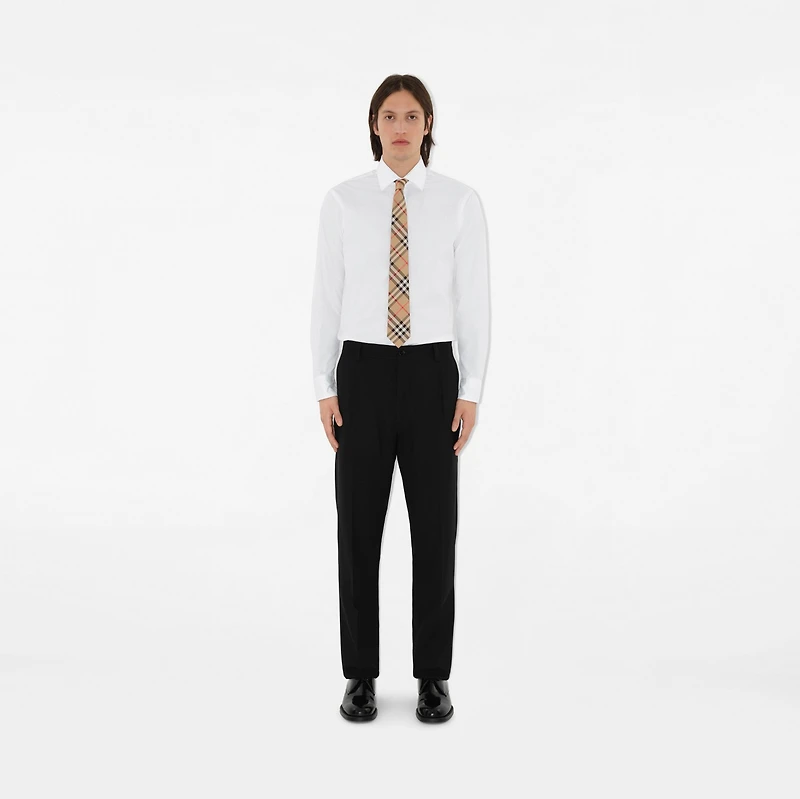Check Silk Tie in Archive beige - Men | Burberry® Official