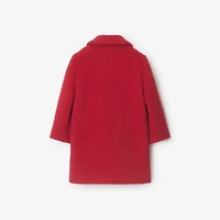 Bouclé Coat in Poppy | Burberry® Official