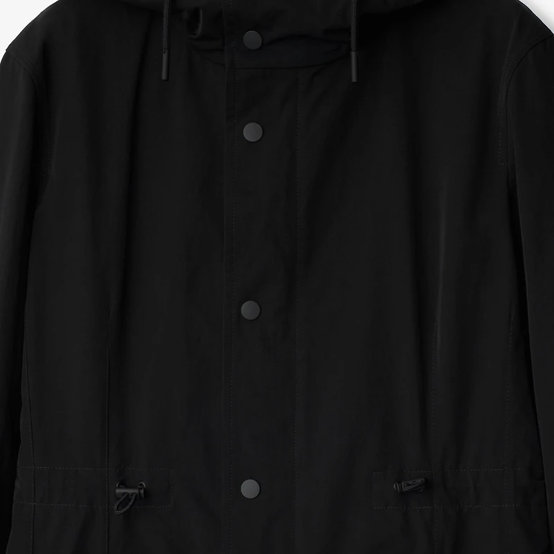 Nylon Cotton Parka in Black - Women | Burberry® Official