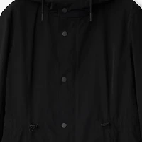 Nylon Cotton Parka in Black - Women | Burberry® Official