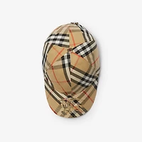Check Knight Baseball Cap in Sand beige - Men | Burberry® Official